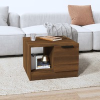  Coffee Table Brown Oak 50x50x36 cm Engineered Wood