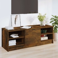  TV Cabinet Smoked Oak 102x35.5x36.5 cm Engineered Wood