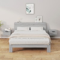  Wall-mounted Bedside Cabinets 2 pcs Grey Sonoma 34x30x20 cm