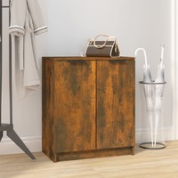  Shoe Cabinet Smoked Oak 59x35x70 cm Engineered Wood