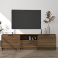  TV Cabinet Brown Oak 140x35x40 cm Engineered Wood