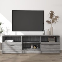  TV Cabinet Grey Sonoma 150x33.5x45 cm Engineered Wood