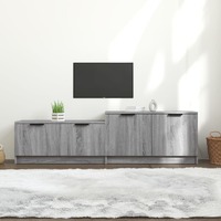  TV Cabinet Grey Sonoma 158.5x36x45 cm Engineered Wood