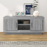  TV Cabinet Grey Sonoma 102x35x45 cm Engineered Wood