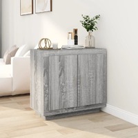  Sideboard Grey Sonoma 80x40x75 cm Engineered Wood