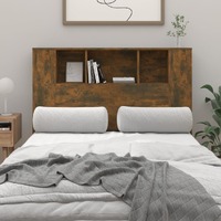  Headboard Cabinet Smoked Oak 120 cm