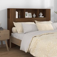 Headboard Cabinet Brown Oak 140 cm