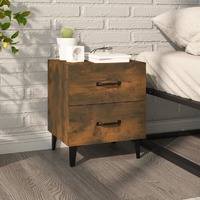  Bedside Cabinet Smoked Oak 40x35x47.5 cm