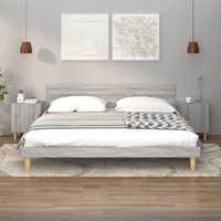  Bedside Cabinets 2 pcs Grey Sonoma Engineered Wood