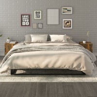  Bedside Cabinets 2 pcs Smoked Oak Engineered Wood