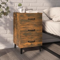  Bedside Cabinet Smoked Oak 40x40x66 cm Engineered Wood