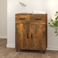  Sideboard Smoked Oak 69.5x34x90 cm Engineered Wood