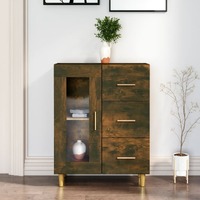 Sideboard Smoked Oak 69.5x34x90 cm Engineered Wood