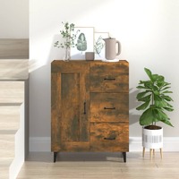  Sideboard Smoked Oak 69.5x34x90 cm Engineered Wood