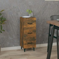  Sideboard Smoked Oak 34.5x34x90 cm Engineered Wood