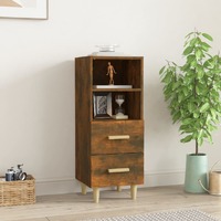  Sideboard Smoked Oak 34.5x34x90 cm Engineered Wood