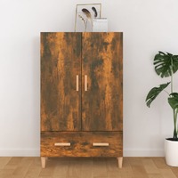  Highboard Smoked Oak 70x31x115 cm Engineered Wood