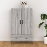  Highboard Grey Sonoma 70x31x115 cm Engineered Wood