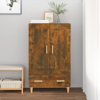  Highboard Smoked Oak 70x31x115 cm Engineered Wood