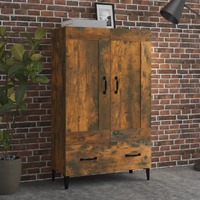  Highboard Smoked Oak 70x31x115 cm Engineered Wood