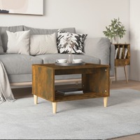  Coffee Table Smoked Oak 60x50x40 cm Engineered Wood