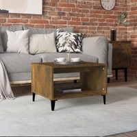  Coffee Table Smoked Oak 60x50x40 cm Engineered Wood