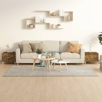  Coffee Tables 2 pcs Smoked Oak 50x50x40 cm Engineered Wood