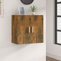  Wall Cabinet Smoked Oak 60x30x60 cm Engineered Wood