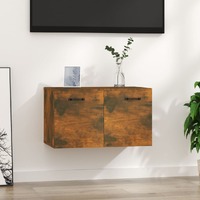  Wall Cabinet Smoked Oak 60x36.5x35 cm Engineered Wood
