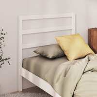  Bed Headboard White 96 cm Solid Wood Pine