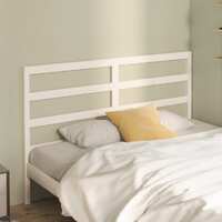  Bed Headboard White 156 cm Solid Wood Pine