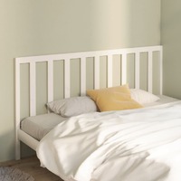  Bed Headboard White 186 cm Solid Wood Pine