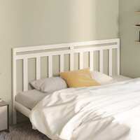  Bed Headboard White 186 cm Solid Wood Pine