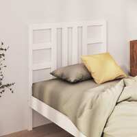  Bed Headboard White 96 cm Solid Wood Pine