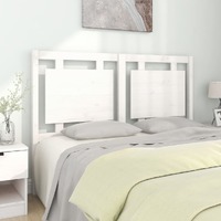  Bed Headboard White 140.5 cm Solid Wood Pine