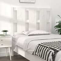  Bed Headboard White 95.5 cm Solid Wood Pine