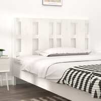  Bed Headboard White 140.5 cm Solid Wood Pine