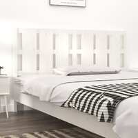  Bed Headboard White 185.5 cm Solid Wood Pine
