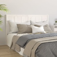  Bed Headboard White 155.5 cm Solid Wood Pine