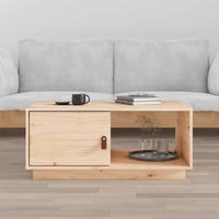  Coffee Table 80x50x35.5 cm Solid Wood Pine