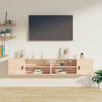  Wall Cabinets 2 pcs 80x30x30 cm Solid Wood Pine