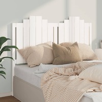  Bed Headboard White 141 cm Solid Wood Pine