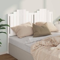  Bed Headboard White 156 cm Solid Wood Pine