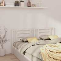  Bed Headboard White 156 cm Solid Wood Pine