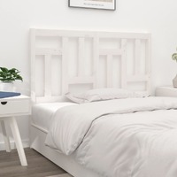  Bed Headboard White 140.5 cm Solid Wood Pine