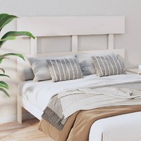  Bed Headboard White 138 cm Solid Wood Pine