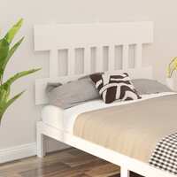  Bed Headboard White 183.5 cm Solid Wood Pine