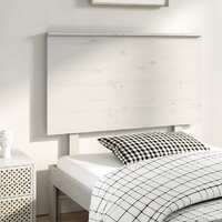  Bed Headboard White 94 cm Solid Wood Pine