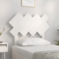  Bed Headboard White 92 cm Single Solid Wood Pine