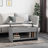  Coffee Table Grey Sonoma 102x50x52.5 cm Engineered Wood